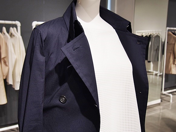 PLST Nylon stretch broad shirt trench coat (2)