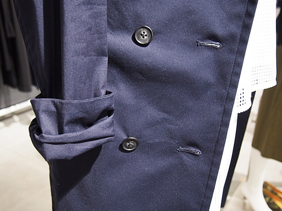 PLST Nylon stretch broad shirt trench coat (3)