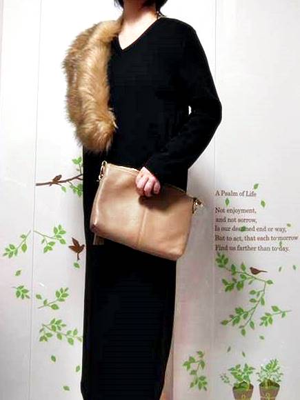 楽天市場で買えるロングワンピース リバーシブルマフラー フェイクファーはreca レカ がおすすめ ファッション悩み別解決館