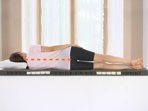 ドルメオ エアースプリング 横寝 背骨まっすぐ