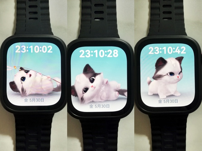 スマートウォッチ　おすすめ　HUAWEI WATCH FIT 4 Pro　ネコ