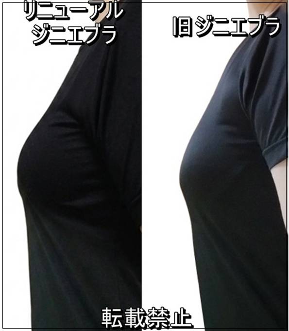 リニューアル ジニエブラ 旧ジニエブラ バストアップ比較